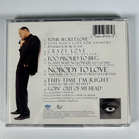 Luther Vandross CD's Set of 4 R&B Soul 90's 2000's - Picture 4 of 5